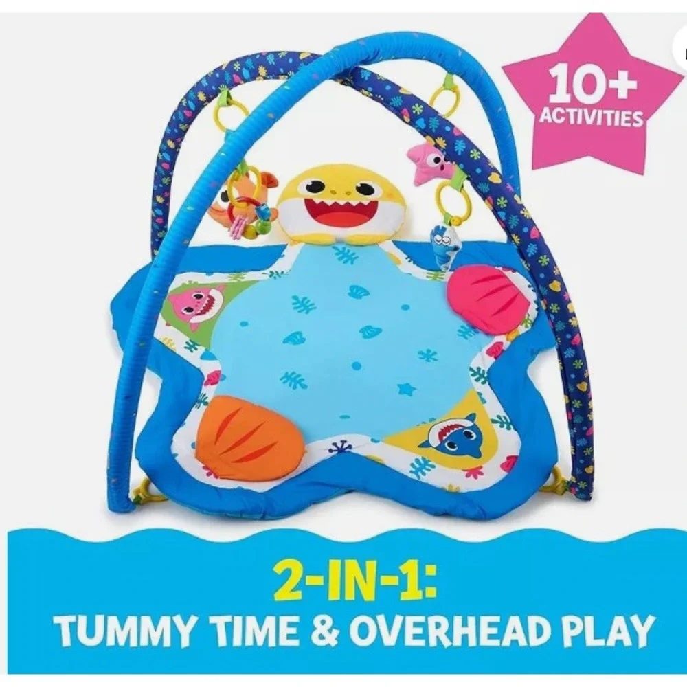Nickelodeon Pinkfong Baby Shark Deluxe Undersea Activity Mat Tummy Time‎ Mat